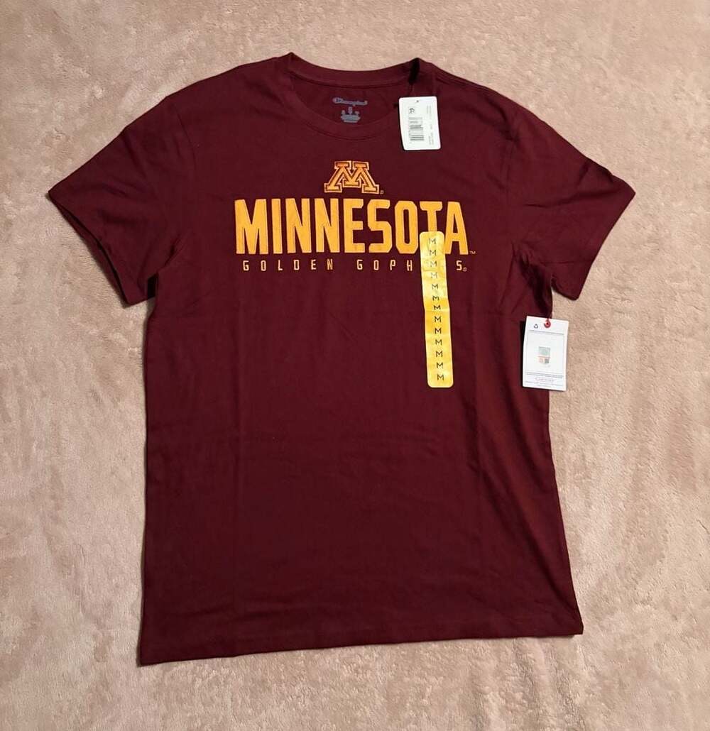 Champion Minnesota Golden Gophers T-Shirt Size M Maroon